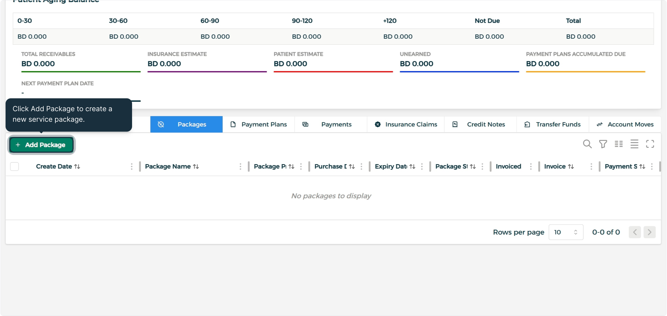 Step 10 - Add a Service Package