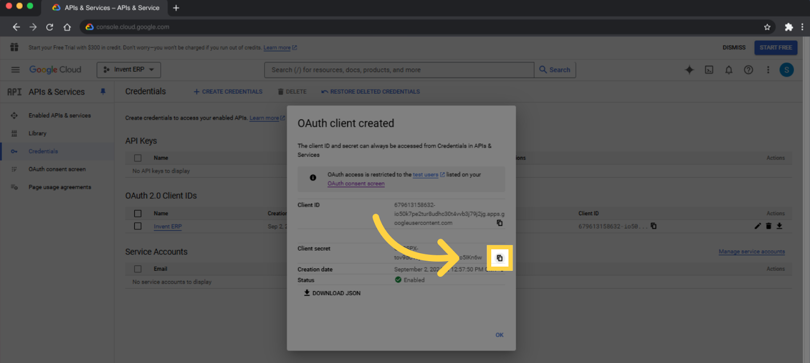 Step 43 - Google OAuth